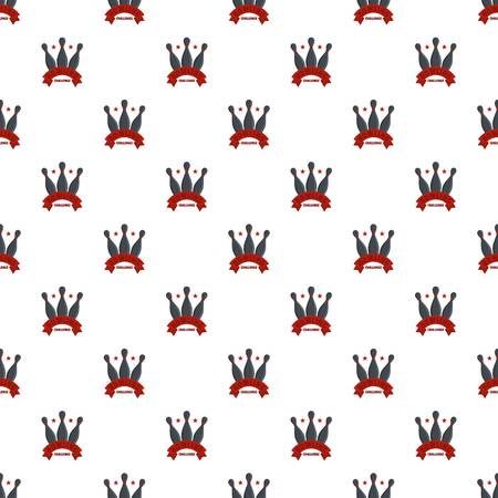 Bowling challenge pattern seamless vectorのイラスト素材