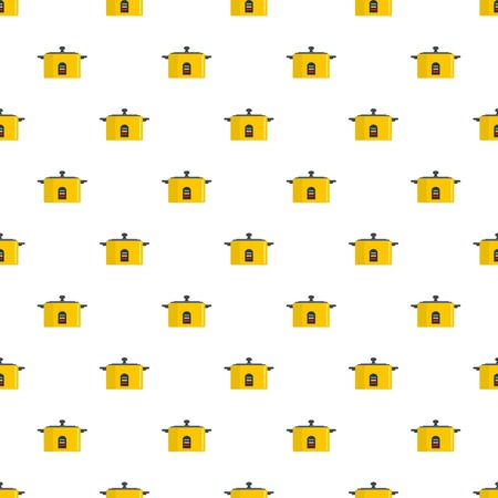 Pressure saucepan pattern seamless vectorのイラスト素材