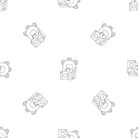 Juice school lunch icon. Outline illustration of juice school lunch vector icon for web design isolated on white backgroundのイラスト素材