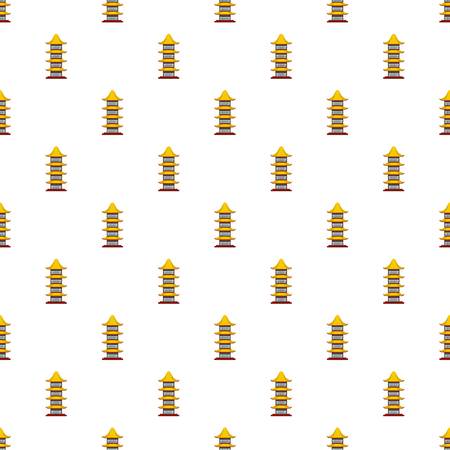 Asian temple pattern seamless vectorのイラスト素材