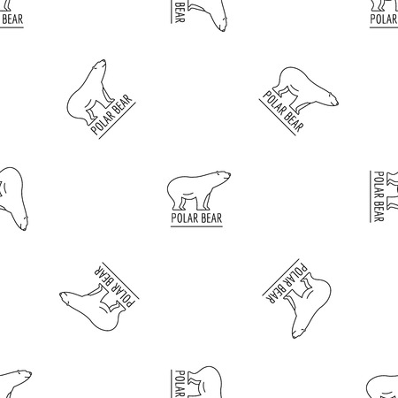 Polar bears pattern seamless vector repeat geometric for any web designのイラスト素材