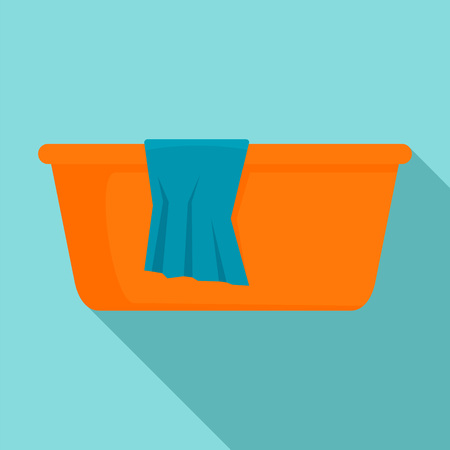 Wash basin icon, flat styleの写真素材
