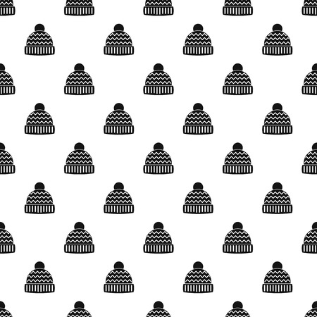 Winter hat pattern seamlessの写真素材