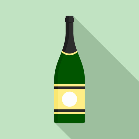Elite champagne icon. Flat illustration of elite champagne vector icon for web designのイラスト素材