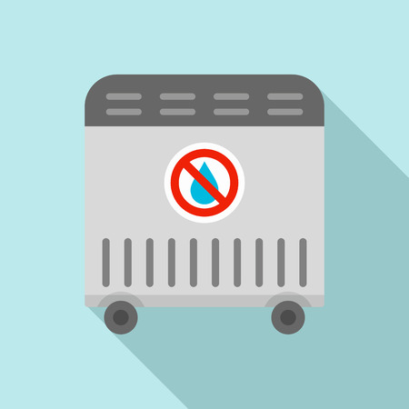 Air heater icon. Flat illustration of air heater vector icon for web designのイラスト素材