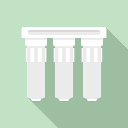 Triple water filtration icon. Flat illustration of triple water filtration vector icon for web designのイラスト素材