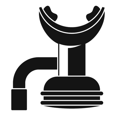 Diving mouth tool icon. Simple illustration of diving mouth tool vector icon for web design isolated on white backgroundのイラスト素材