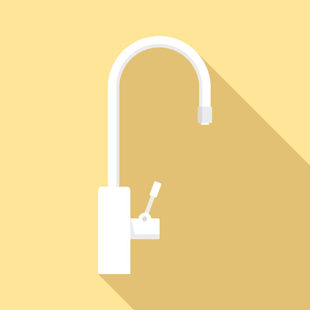 Water tap purification icon. Flat illustration of water tap purification vector icon for web designのイラスト素材