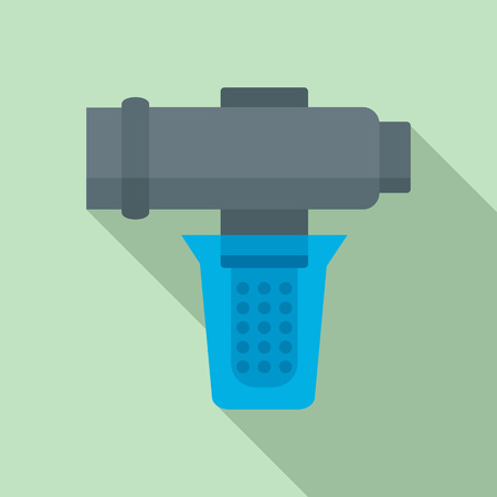 Hard water filtering icon. Flat illustration of hard water filtering vector icon for web designのイラスト素材