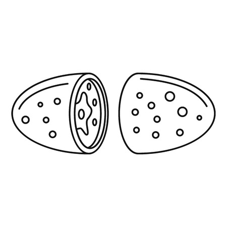 Mexican food icon. Outline mexican food vector icon for web design isolated on white backgroundのイラスト素材