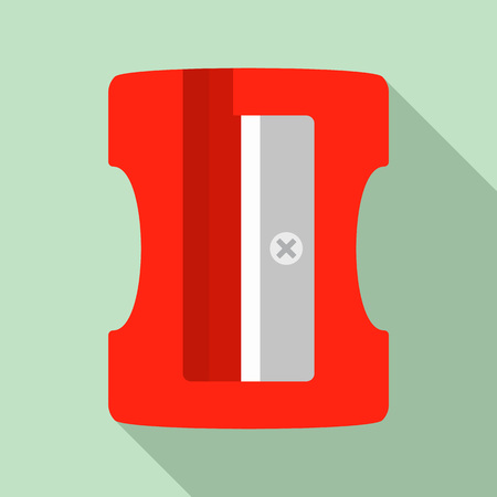 Sharpener icon. Flat illustration of sharpener vector icon for web designのイラスト素材