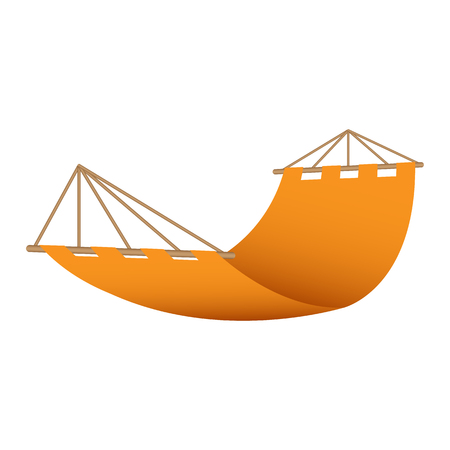 Beach hammock icon. Realistic illustration of beach hammock vector icon for web designのイラスト素材