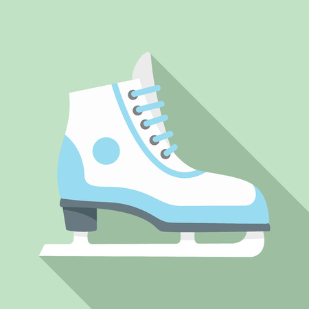 Figure ice skate icon. Flat illustration of figure ice skate vector icon for web designのイラスト素材