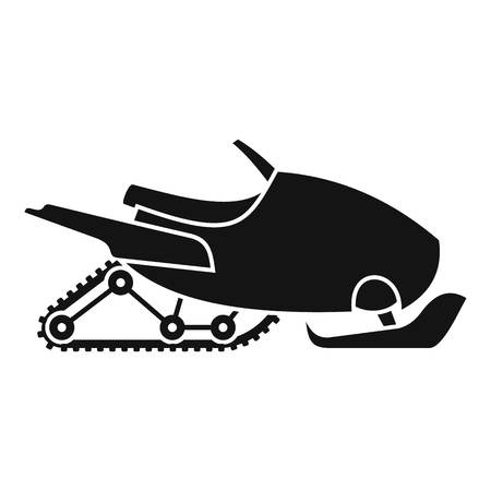 Mountain snowmobile icon. Simple illustration of mountain snowmobile vector icon for web design isolated on white backgroundのイラスト素材