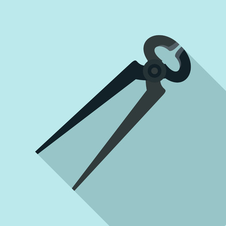 Pliers icon. Flat illustration of pliers vector icon for web designのイラスト素材