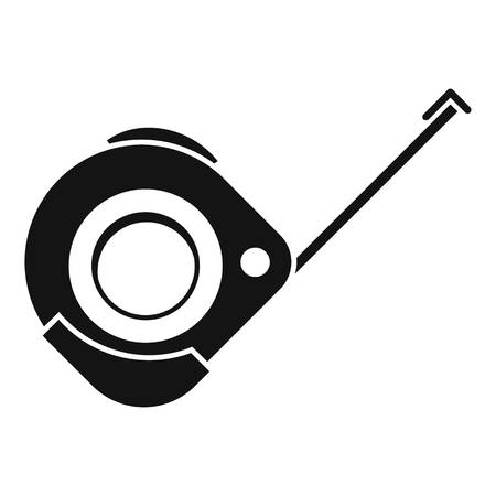 Measure ruler icon. Simple illustration of measure ruler vector icon for web design isolated on white backgroundのイラスト素材