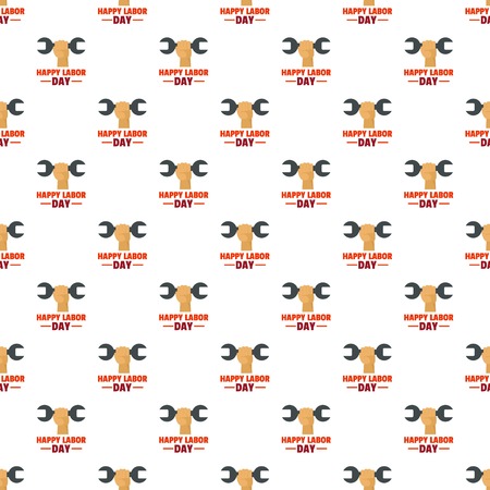 Happy labor day pattern seamless vectorのイラスト素材