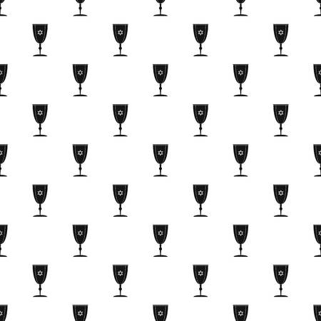 Judaism cup pattern seamless vectorのイラスト素材