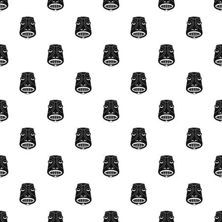 Tiki idol pattern seamless vector repeat geometric for any web designのイラスト素材