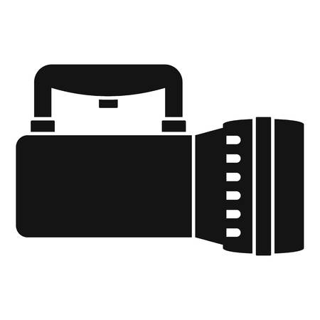Tourist flashlight icon. Simple illustration of tourist flashlight vector icon for web design isolated on white backgroundのイラスト素材