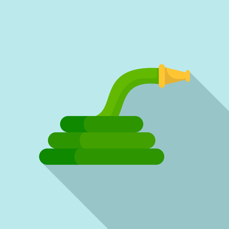 Garden hose icon. Flat illustration of garden hose vector icon for web designのイラスト素材