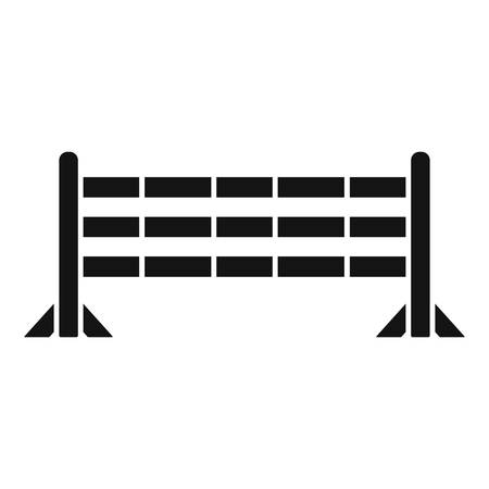Horse jump obstacle icon, simple styleのイラスト素材