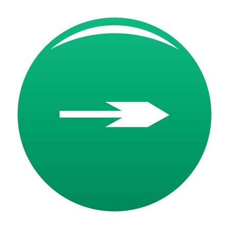 Arrow icon in black. Simple illustration of arrow icon vector isolated on white backgroundのイラスト素材