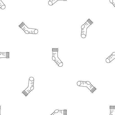 Clean sock icon. Outline illustration of clean sock vector icon for web design isolated on white backgroundのイラスト素材