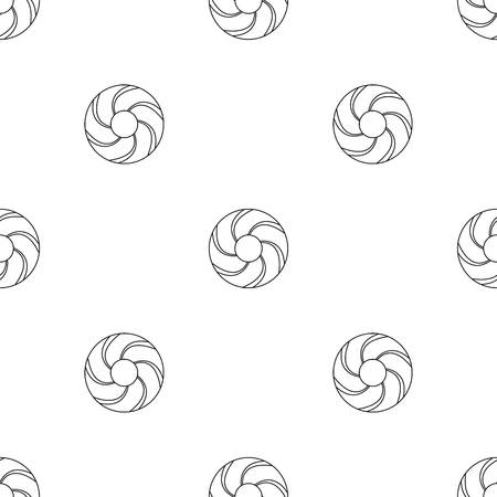 Curl bakery icon. Outline illustration of curl bakery vector icon for web design isolated on white backgroundのイラスト素材