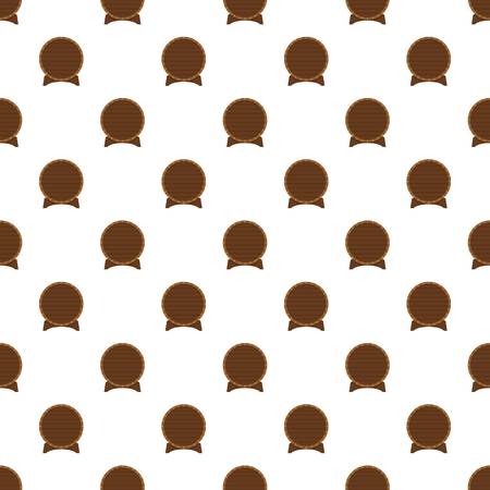 Wood barrel of beer pattern seamless vector repeat for any web designのイラスト素材