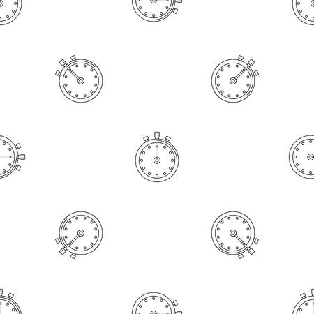 Stopwatch icon. Outline illustration of stopwatch vector icon for web design isolated on white backgroundのイラスト素材