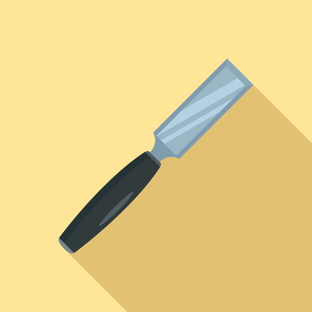 Chisel icon, flat styleの写真素材
