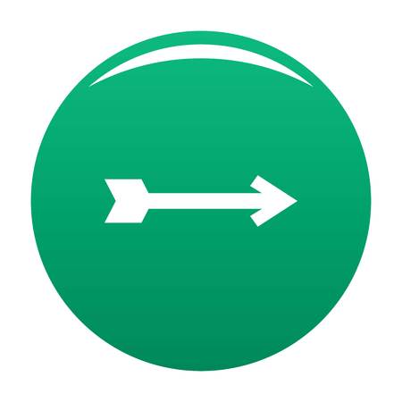 Arrow icon in black. Simple illustration of arrow icon vector isolated on white backgroundのイラスト素材