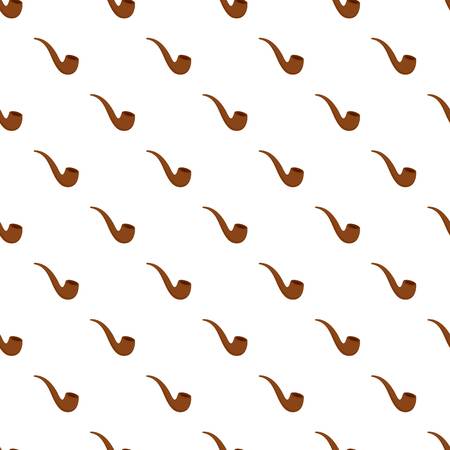 Smoking pipe pattern seamless vector repeat for any web designのイラスト素材