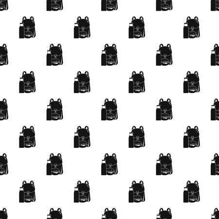 Backpack milk burger pattern seamless vectorのイラスト素材