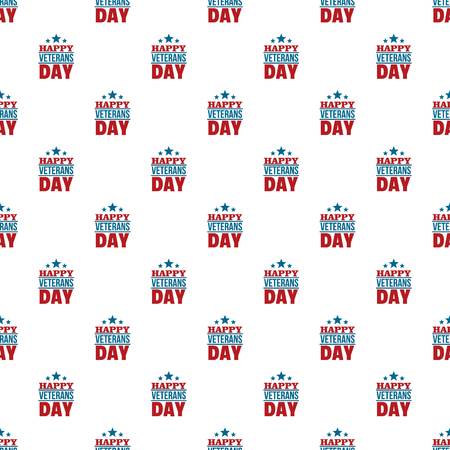 Happy veterans day pattern seamless vectorのイラスト素材