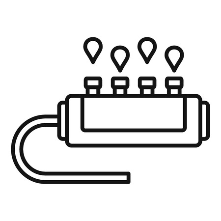 Water drop sprinkler icon, outline styleの写真素材