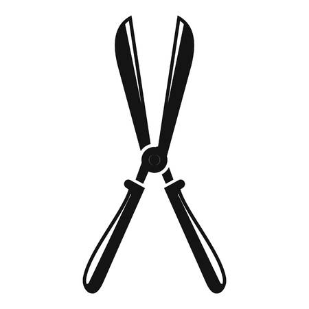 Scissors farm icon, simple styleの写真素材