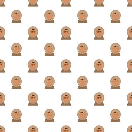 Alaska man pattern seamlessの写真素材