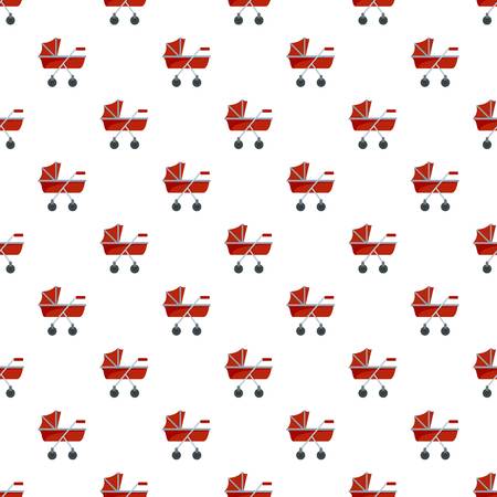 New baby carriage pattern seamless vector repeat for any web designのイラスト素材