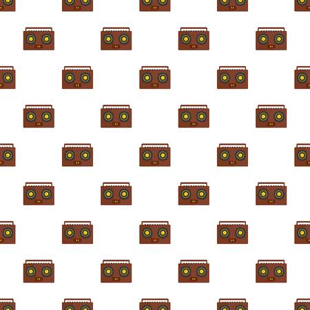 Boombox pattern seamless vector repeat for any web designのイラスト素材
