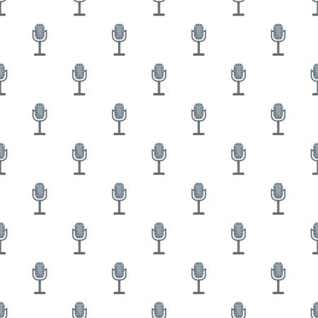 Studio microphone pattern seamless vector repeat for any web designのイラスト素材