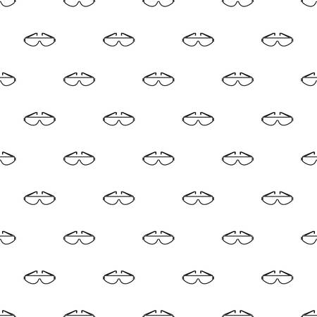 Safety glasses pattern seamless vector repeat geometric for any web designのイラスト素材