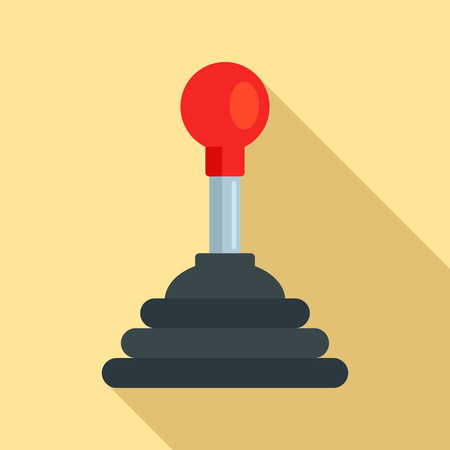 Mechanic gearbox icon, flat styleのイラスト素材