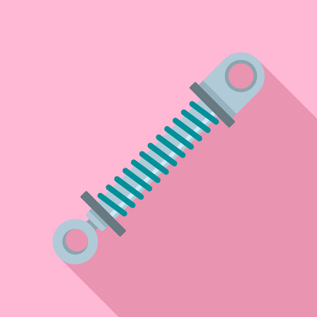 Car shock absorber icon, flat styleのイラスト素材