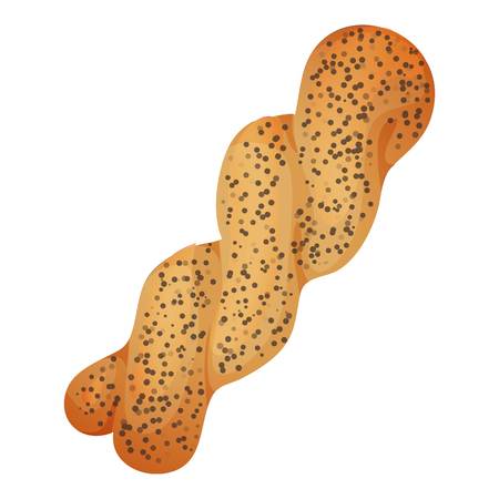 Aunty cookie icon. Cartoon of aunty cookie vector icon for web design isolated on white backgroundのイラスト素材