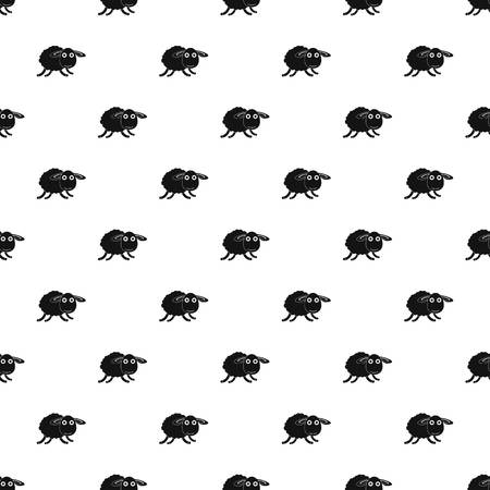 Running sheep pattern seamless vector repeat geometric for any web designのイラスト素材