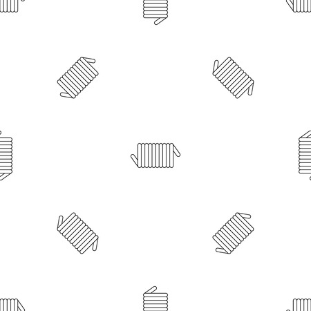 Cord spring coil pattern seamless vector repeat geometric for any web designのイラスト素材