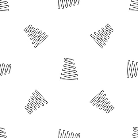 Metal spring coil pattern seamless vector repeat geometric for any web designのイラスト素材