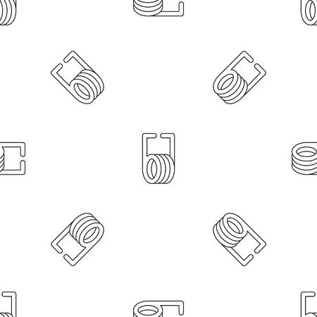 Short spring pattern seamless vector repeat geometric for any web designのイラスト素材